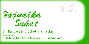 hajnalka suket business card